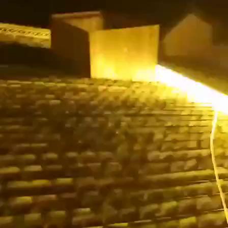 LED瓦楞燈玻璃款戶外防水洗墻燈投射燈古建筑涼亭屋頂裝飾月牙燈
